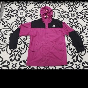 The North Face Kids Pink and Black Jacket
